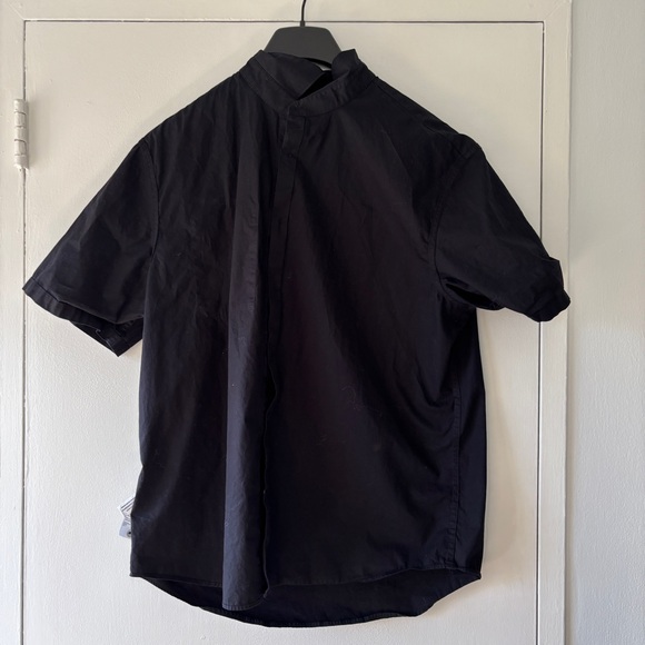 Calvin Klein Boxy Black 100% Cotton Button Up - Size Medium - Picture 6 of 11